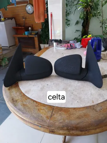 Par de retrovisor manual gm celta ou prisma antigo