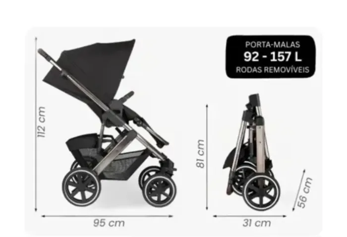 CARRINHO BEBÊ CORRIDA ABC DESIGN SALSA 4 DOLPHIN