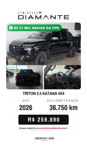 Mitsubishi TRITON Katana 2.4 CD 4X4 TB Diesel Aut. 2026