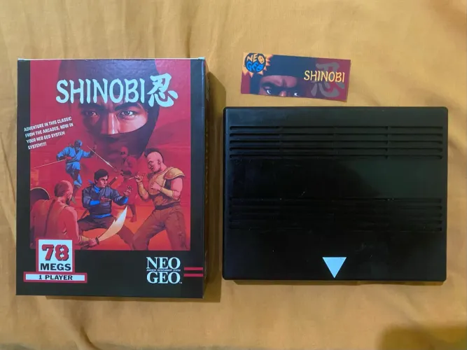 Cartucho SHINOBI com caixa para neo geo MVS