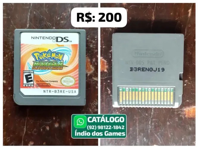 Pokemon Ranger Guardian Signs = R$: 200