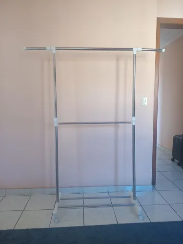 Cabideiro arara regulável com extensor