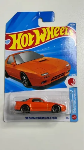 Hot Wheels '89 Mazda Savanna RX-7 FC3S - J-Imports (2024) - Laranja Metálico - Lacrado