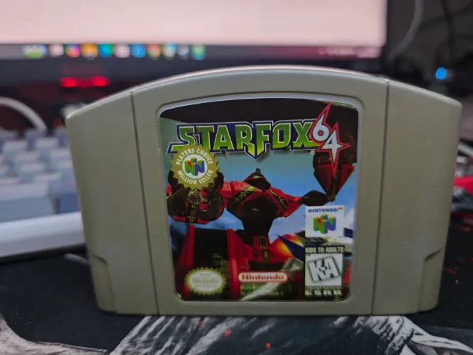 STARFOX 64, Nintendo 64, Jogo Original, Relabel na frente e Label traseira original
