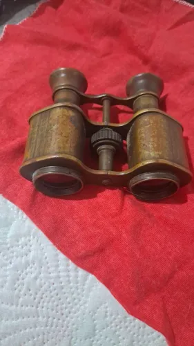 Binóculo de Ópera Antigo em Latão/Bronze - Peça de Coleção