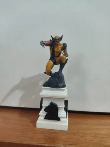 Miniatura Wolverine coleção peça de xadrez Marvel original 