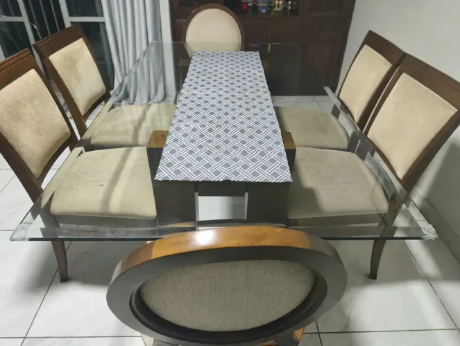 Mesa madeira 6 lugares