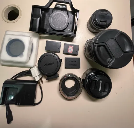 Canon m50 mark ii - kit - 3 lentes