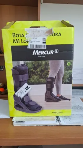 Bota Ortopédica Imobilizadora Longa Mercur + Kit Tendão Cunha