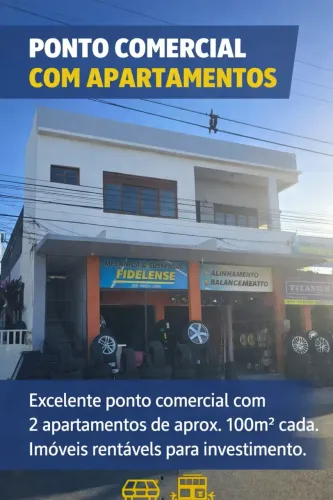 Loja Comercial com apartamentos em cima