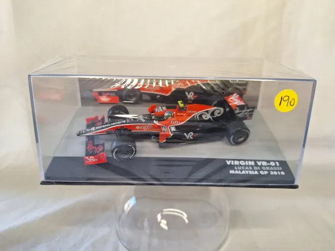 Carrinho Miniatura Fórmula 1 Lacrado c/fascículo Virgin VR-01 Lucas DI Grassi 2010
