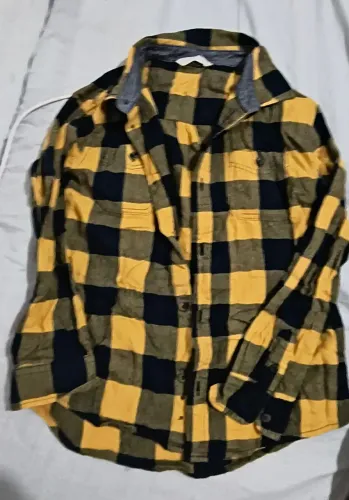 Camisa xadrez São João Tam 5,6 anos