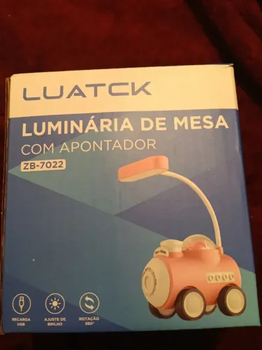 Luminária de mesa com apontador 