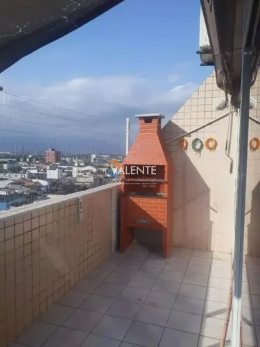 COBERTURA COM CHURRASQUEIRA com 2 dormitórios por R$ 430.000,00 - Centro - São Vicente/SP