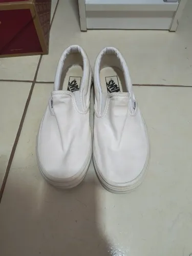 Tênis vans slip-on branco 
