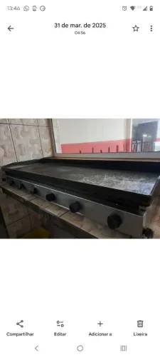 Chapa lanche 6 bocas