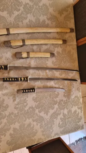 Kit 3 Espadas Samurai Decorativas