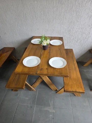Mesa nova rústica para restaurante lanchonete Bar adega pizzaria 