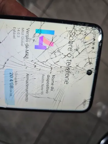 Xiaomi Note9s 64GB *DETALHE TAMPA TRASEIRA TRICADA E TELA FUNCIONANDO NORMALMENTE**
