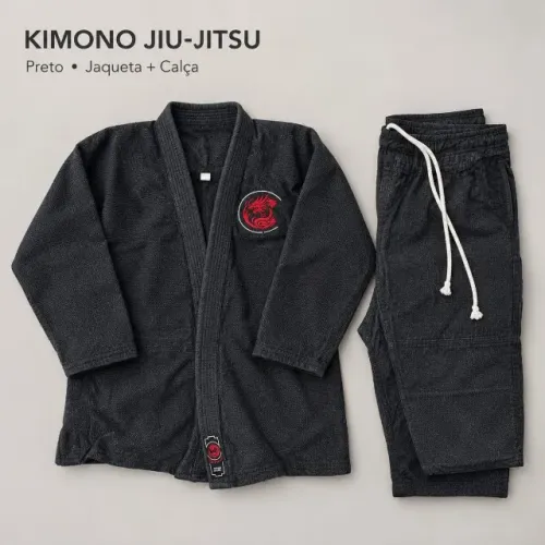 Kimono Jiu-Jitsu trançado RedDragon (A2) + Faixa Branca