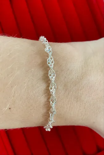Pulseira de prata 925 maciça