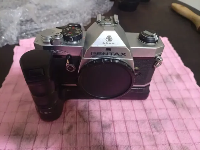 Câmera Pentax MX 35mm + Motor Winder Original - Colecionador - Leia a Descrição