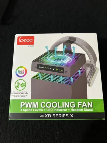 Cooler RGB para Xbox Series X - 3 Velocidades + Suporte Headset