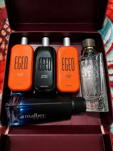 5 FRASCOS DE PERFUME BOTICÁRIO VAZIOS