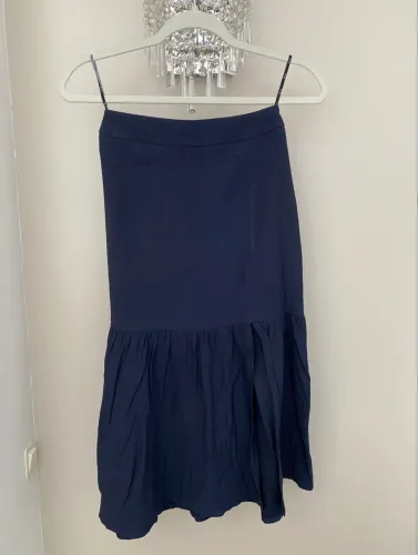 saia midi daslu azul marinho 34