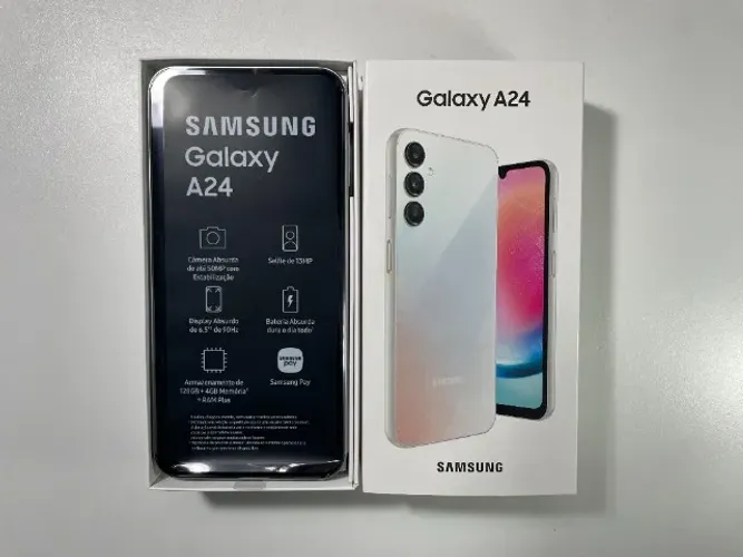 Samsung Galaxy A24 128 GB Prata - Bem conservado!