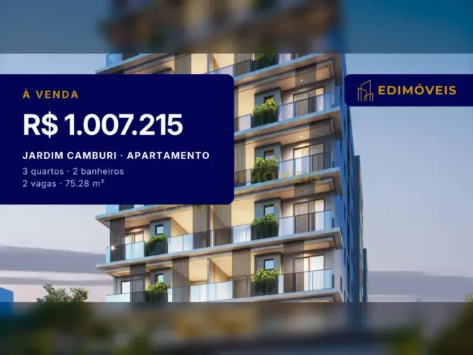Seu novo lar em Jardim Camburi: Apartamento 3 quartos com acabamentos de alto padrão