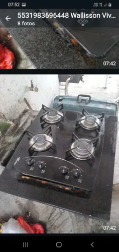 COOKTOP A GAS FICHER precisa montar e testar tudo funcionando 
