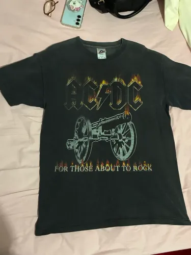 camiseta vintage ACDC dos anos 90-2000