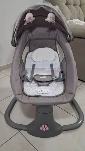 Cadeira de balanço para bebê 3 em 1 Mastela Deluxe elétrica. 