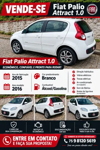 Fiat Palio Attractive 1.0 EVO Fire Flex 8V 5P 2016