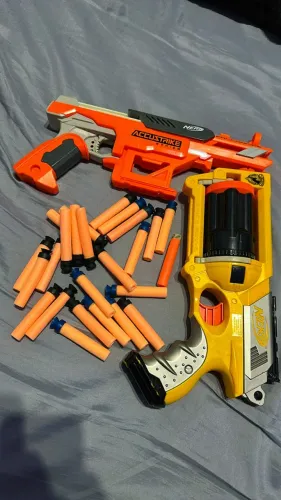 Nerf Falconfire + Nerf Maverick Rev-6 lançadores de brinquedo