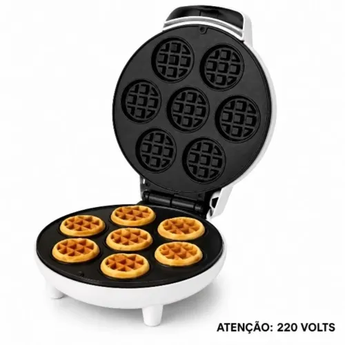 Máquina de Waffle 7 Mini Waffles 220V Volts Nova na Caixa | ENTREGA GRÁTIS EM GOIÂNIA