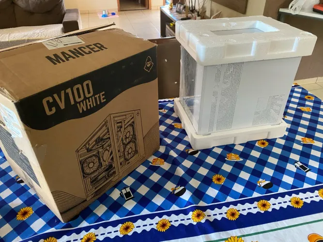 Gabinete gamer Cv100 White 