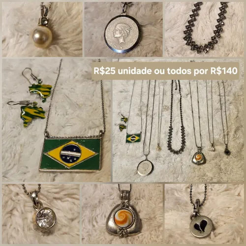 Cordão com Pingente Lote com 7