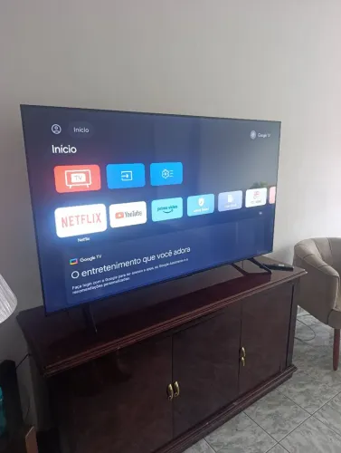 TV 65 polegadas TCL 4 k nova Google TV 