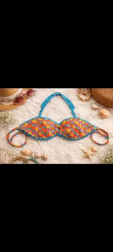 Top de crochê color