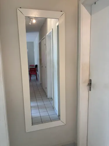 Espelho de chão ou parede 1,60 x 0,60 branco.