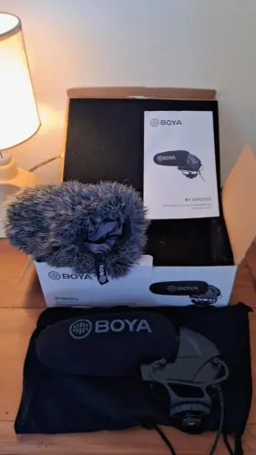 Microfone Boya BY-BM3032 Registrado na BOYA original