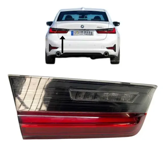 Lanterna Tampa Traseira Esquerda Bmw 320i 330i 2019 A 2025 Esquerdo/motorista Vermelho