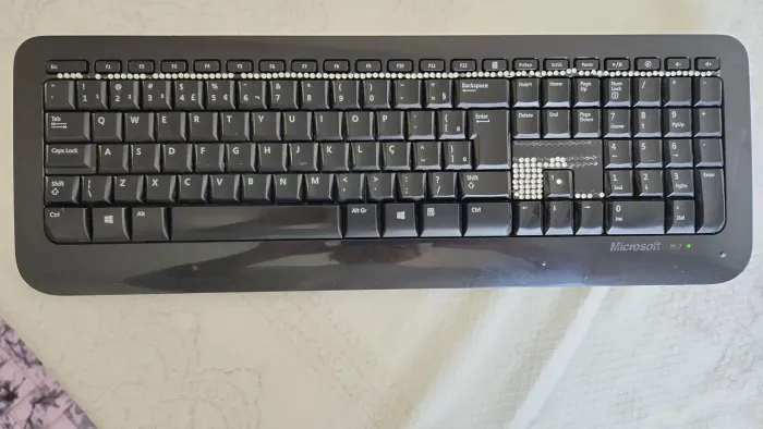Teclado s/ fio Microsoft 800 s/ receptor