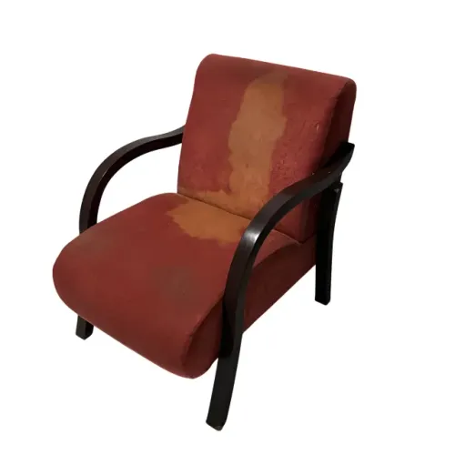 Grajaú/RJ - Poltrona Vermelha Design Vintage Madeira