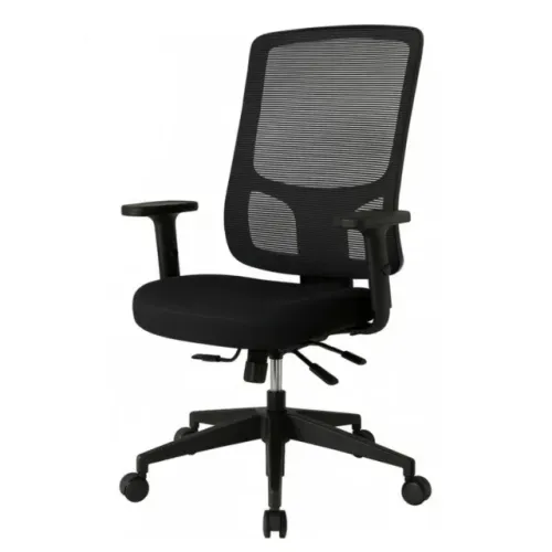 Cadeira De Escritório B-One Ergonômica Tela Com Regulagem De Assento Preta Premium 20092