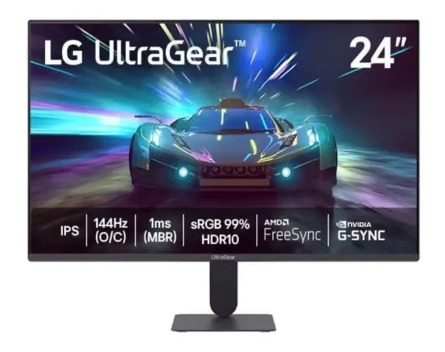 LG UltraGear 24" 144Hz 1ms IPS - NOVO E LACRADO