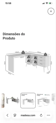 Escrivaninha e Penteadeira