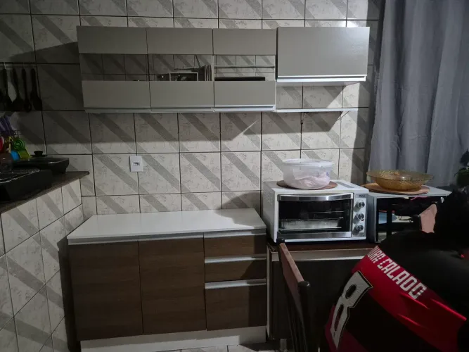Armário de cozinha, aéreo 1,80cm, balcão 1,20cm